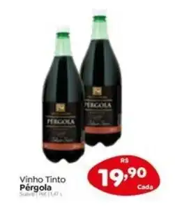 Novo Atacarejo Vinho Tinto Pérgola oferta