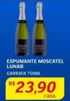Assaí Atacadista ESPUMANTE MOSCATEL LUNAR GARRAFA 750ML oferta