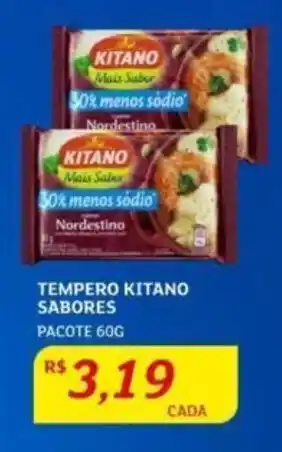 TEMPERO KITANO SABORES PACOTE 60G
