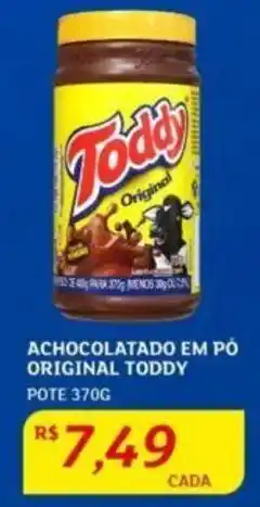Assaí Atacadista ACHOCOLATADO EM PÓ ORIGINAL TODDY POTE 370G oferta