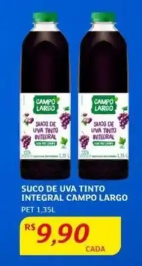 Assaí Atacadista SUCO DE UVA TINTO INTEGRAL CAMPO LARGO PET 1,35L oferta