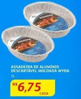 Assaí Atacadista ASSADEIRA DE ALUMINIO DESCARTÁVEL MOLDADA WYDA 7L oferta