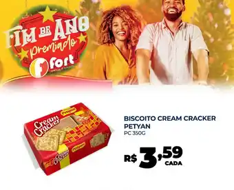 Fort Atacadista BISCOITO CREAM CRACKER PETYAN PC 350G oferta