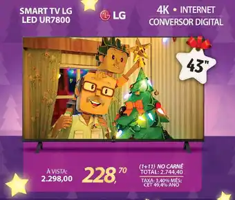 Lojas Cem SMART TV LG LED UR7800 oferta