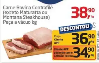 Tenda Atacado Carne Bovina Contrafilé kg oferta