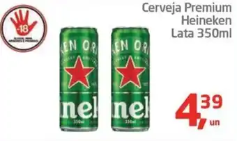 Tenda Atacado Cerveja Premium Heineken Lata 350ml oferta