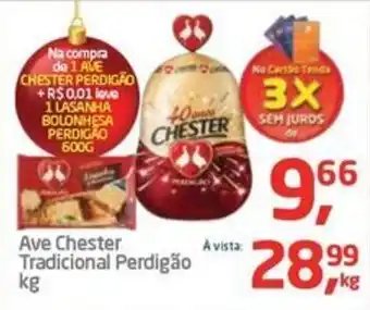 Tenda Atacado Ave Chester Tradicional Perdigão kg oferta