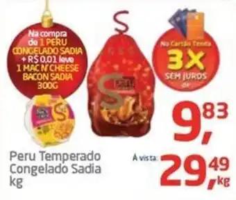 Tenda Atacado Peru Temperado Congelado Sadia kg oferta