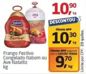 Tenda Atacado Frango Festivo Congelado Itabom ou Ave Natalliz kg oferta
