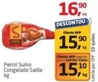 Tenda Atacado Pernil Suíno Congelado Sadia kg oferta
