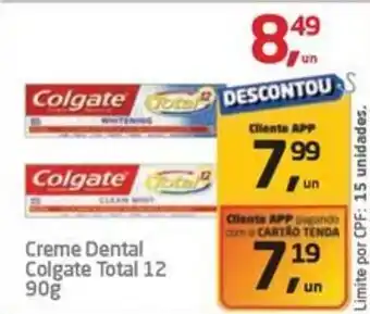 Tenda Atacado Creme Dental Colgate Total 12 90g oferta