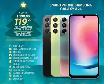 Lojas Cem SMARTPHONE SAMSUNG GALAXY A24 oferta