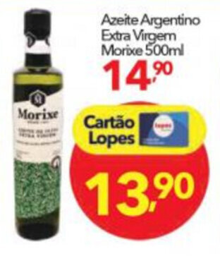 Lopes Supermercados Azeite Argentino Extra Virgem Morixe 500ml oferta