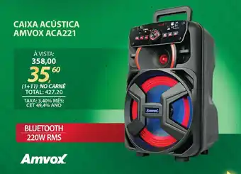 Lojas Cem CAIXA ACÚSTICA AMVOX ACA221 oferta