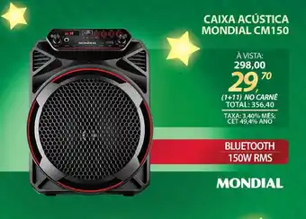 Lojas Cem CAIXA ACÚSTICA MONDIAL CM150 oferta