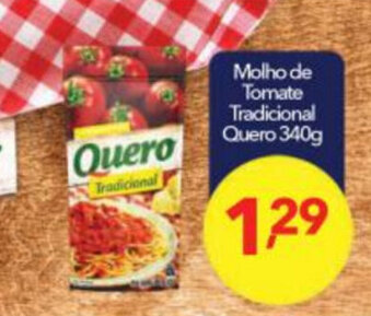 Lopes Supermercados Molho de Tomate Tradicional Quero 340g oferta