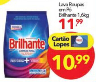 Lopes Supermercados Lava Roupas em po Brilhante 1.6kg oferta
