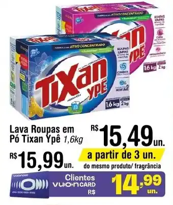 Fort Atacadista Lava Roupas em Pó Tixan Ypê 1,6kg oferta