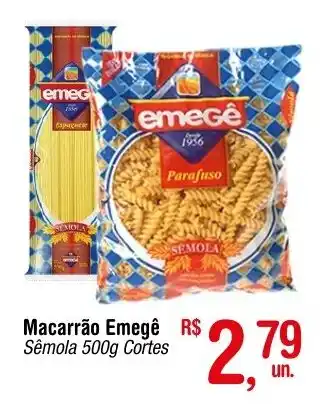 Macarrão Emegê Sêmola 500g Cortes