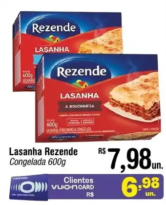 Fort Atacadista Lasanha Rezende Congelada 600g oferta