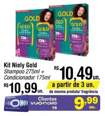 Fort Atacadista Kit Niely Gold Shampoo 275ml + Condicionador 175ml oferta
