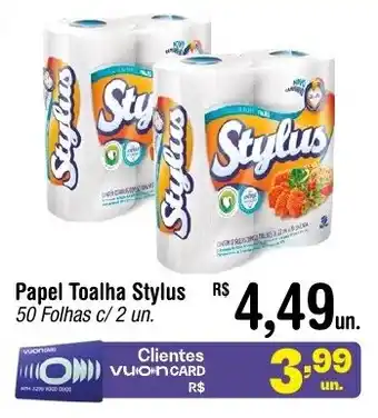 Fort Atacadista Papel Toalha Stylus 50 Folhas c/ 2 un. oferta