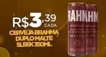 DB Supermercados CERVEJA BRAHMA DUPLO MALTE SLEEK 350ML oferta