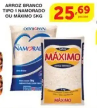 Roldão ARROZ BRANCO TIPO 1 NAMORADO OU MÁXIMO 5KG oferta