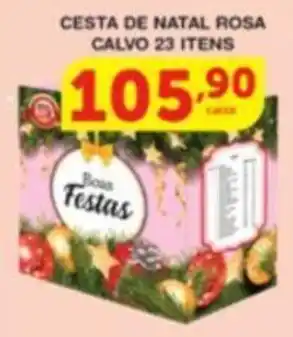 Roldão CESTA DE NATAL ROSA CALVO 23 ITENS oferta