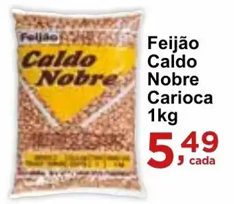 Rossi Supermercado Feijão Caldo Nobre Carioca 1kg oferta