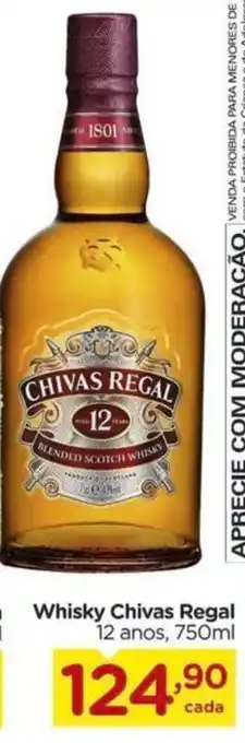 Whisky Chivas Regal 12 anos, 750ml