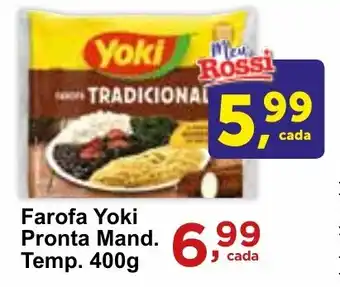 Rossi Supermercado Farofa Yoki Pronta Mand. Temp. 400g oferta