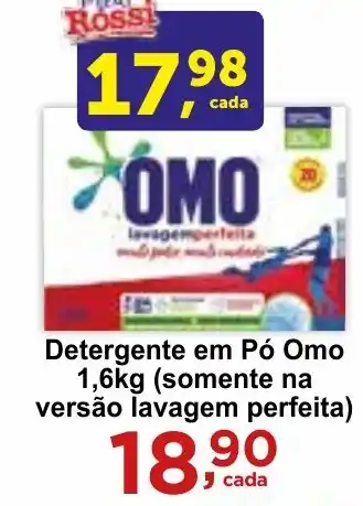 Rossi Supermercado Detergente em Pó Omo 1,6kg oferta