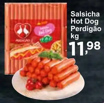Rossi Supermercado Salsicha Hot Dog Perdigão kg oferta