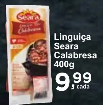 Rossi Supermercado Linguiça Seara Calabresa 400g oferta
