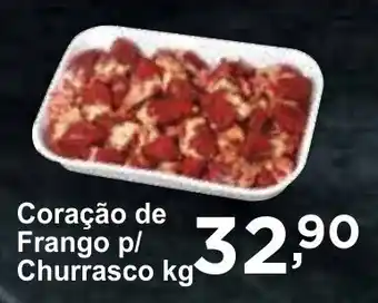Rossi Supermercado Coração de Frango p/ Churrasco kg oferta
