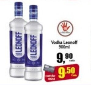 Higa's Supermercado Vodka Lenoff 900ml oferta