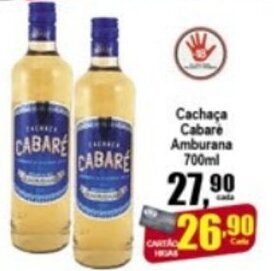 Higa's Supermercado Cachaca Cabare Amburama 700ml oferta