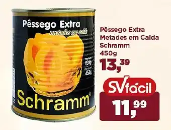 Pêssego Extra Metades em Calda Schramm 450g