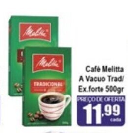 Higa's Supermercado Cafe Melitta a Vacuo Tradicional/ Extra Forte 500g oferta