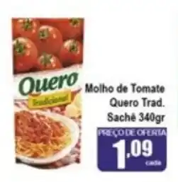 Higa's Supermercado Molho de Tomate Quero Trad. Sache 340g oferta