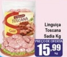 Higa's Supermercado Linguica Toscana Sadia 1kg oferta