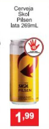 Calvo Atacadista Cerveja Skol Pilsen lata 269ml oferta