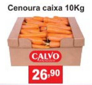 Calvo Atacadista Cenoura caixa 10kg oferta