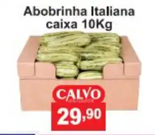 Calvo Atacadista Abobrinha Italiana Caixa 10kg oferta