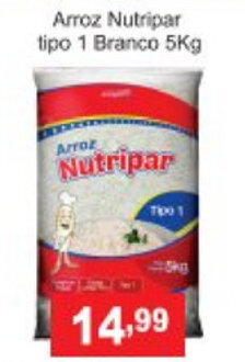 Arroz Nutripar tipo 1 Branco 5kg