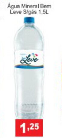 Calvo Atacadista Agua Mineral Bem Leve S/gas 1.5L oferta
