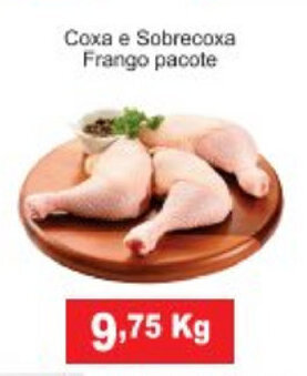 Coxa e Sobrecoxa Frango pacote 1kg