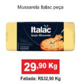 Mussarela Italac peca 1kg