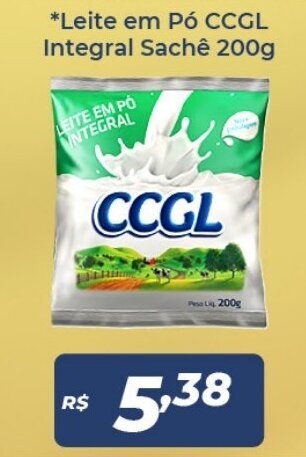 Atakarejo Leite em po CCGL Integral Sache 200g oferta
